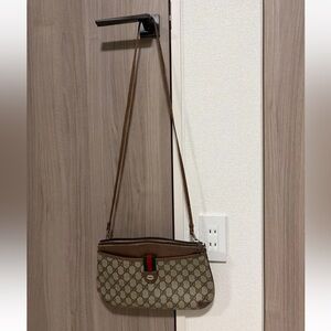 Gucci Brown Monogram Shoulder Bag